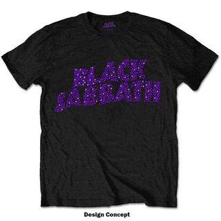 Black Sabbath Embellished T-Shirt: Wavy Logo