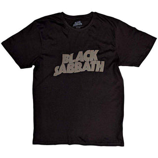 Black Sabbath Hi-Build T-Shirt: Wavy Logo