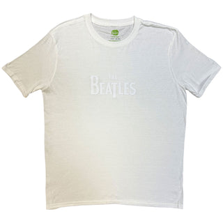 The Beatles Hi-Build T-Shirt: Drop T Logo (Black-On-Black)