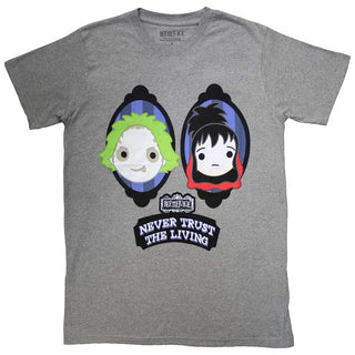 Warner Bros Unisex T-Shirt: Beetlejuice Never Trust The Living