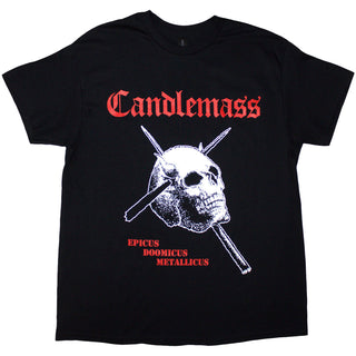 Candlemass T-Shirt: Epicus Doomicus Metallicus (Black) (Back Print)