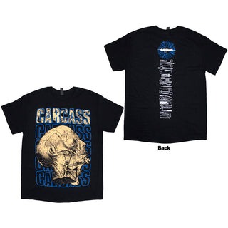 Carcass T-Shirt: Necro Head (Black) (Back Print)