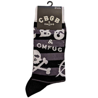 CBGB Ankle Socks: Logos Striped