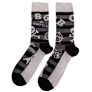CBGB Ankle Socks: Logos Striped
