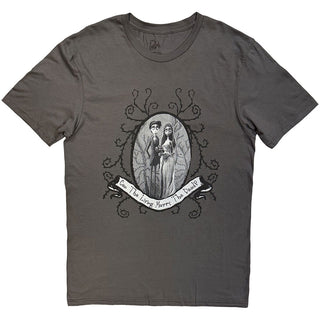 Corpse Bride T-Shirt: Can The Living Marry The Dead? (Charcoal Grey)