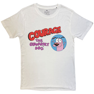 Courage The Cowardly Dog T-Shirt: Logo (White)