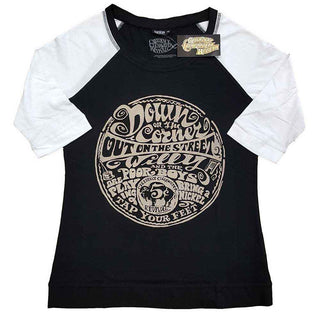 Creedence Clearwater Revival Ladies Raglan T-Shirt: Down On The Corner