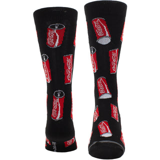 Coca-Cola Crew Socks: Coke Cans (Black) (UK Size 6.5 - 11)