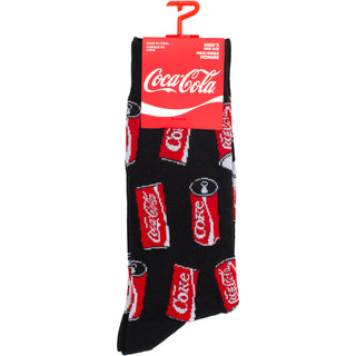 Coca-Cola Crew Socks: Coke Cans (Black) (UK Size 6.5 - 11)