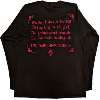 Cradle Of Filth Unisex Long Sleeve T-Shirt: Existence Band (Black) (Back & Sleeve Print)