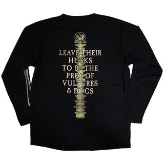 Cradle Of Filth Unisex Long Sleeve T-Shirt: Skeleton (Black) (Back & Sleeve Print)