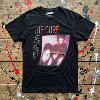 The Cure Carbon T-Shirt: Pornography Photo Warped (Black)