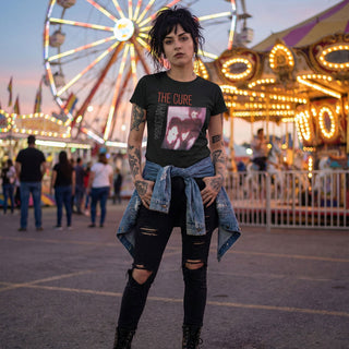 The Cure Carbon T-Shirt: Pornography Photo Warped (Black)