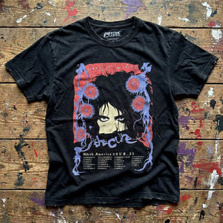 The Cure Unisex Premium Carbon T-Shirt: North American Tour '23 Poster (Black)