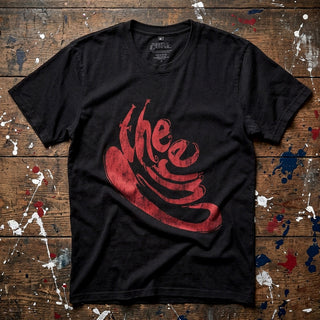 The Cure Premium Carbon T-Shirt: Swirl Logo (Black)