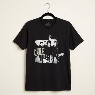 The Cure Premium Carbon T-Shirt: 40 Years Band Photo (Black)