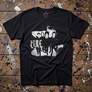 The Cure Premium Carbon T-Shirt: 40 Years Band Photo (Black)