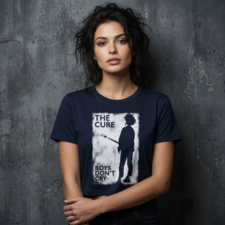 The Cure Ladies Crop Top: Boys Don't Cry B&W