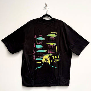 The Cure Oversized T-Shirt: Beach Party Tour '86 (Black) (Back Print)