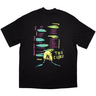 The Cure Oversized T-Shirt: Beach Party Tour '86 (Black) (Back Print)