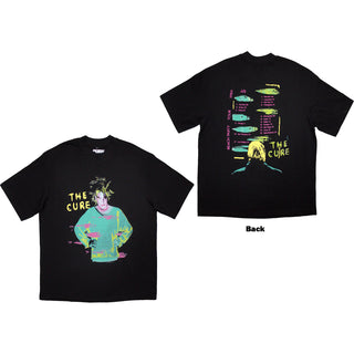 The Cure Oversized T-Shirt: Beach Party Tour '86 (Black) (Back Print)