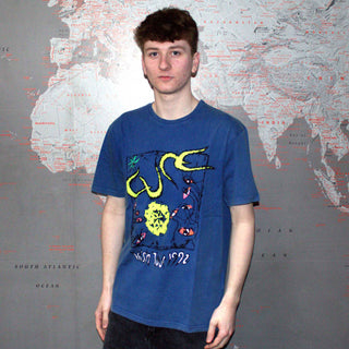 The Cure Stone Wash T-Shirt: Wish Tour '92 (Back Print)