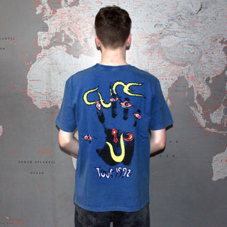 The Cure Stone Wash T-Shirt: Wish Tour '92 (Back Print)
