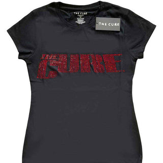 The Cure Ladies Embellished T-Shirt: Logo