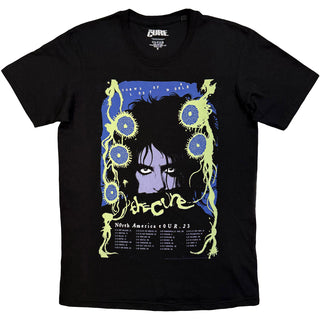The Cure T-Shirt: North American Tour '23 Poster (Black)