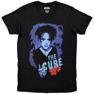 The Cure T-Shirt: Red Flower (Black)