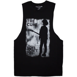 The Cure Unisex Vest T-Shirt: Boys Don't Cry B&W (Black)