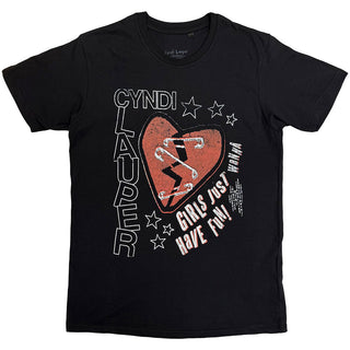 Cyndi Lauper T-Shirt: Heart (Black)