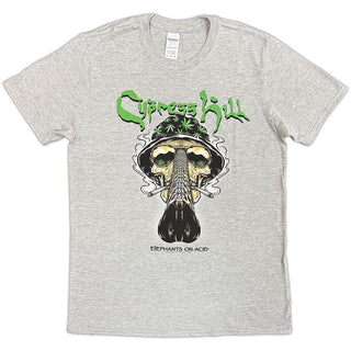 Cypress Hill T-Shirt: Skull Bucket (Grey)