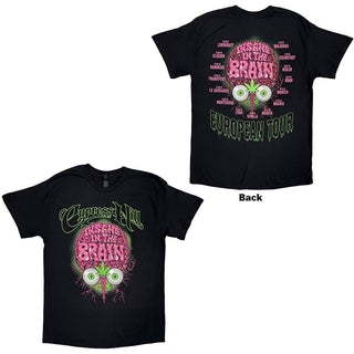 Cypress Hill T-Shirt: Insane In The Brain EU Tour '25 (Black) (Back Print & Ex-Tour)