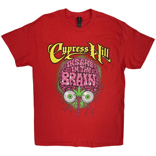 Cypress Hill T-Shirt: Insane In The Brain (Red)