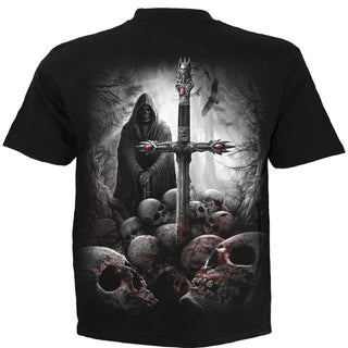 Spiral T-Shirt: Soul Searcher (Black) (Back Print)