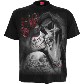 Spiral T-Shirt: Dead Kiss (Black) (Back Print)