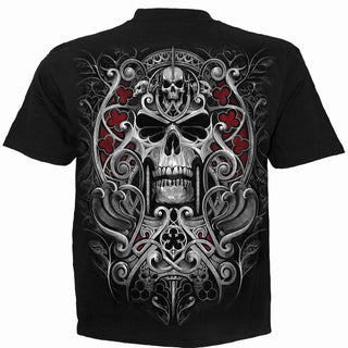 Spiral T-Shirt: Reaper's Door (Black) (Back Print)