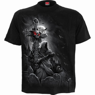 Spiral T-Shirt: Grave Walker (Black) (Back Print)
