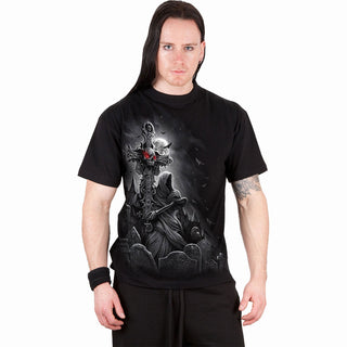 Spiral T-Shirt: Grave Walker (Black) (Back Print)