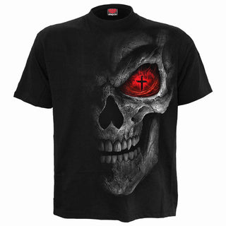 Spiral T-Shirt: Death Stare (Black) (Back Print)