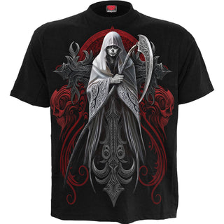 Spiral T-Shirt: Reaperess (Black) (Back Print)