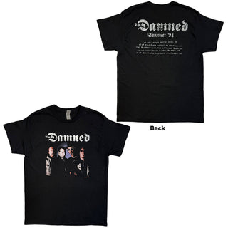 The Damned T-Shirt: Photo EU Tour Summer 24 (Black) (Back Print) (Ex-Tour)