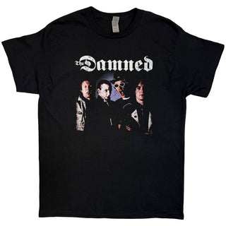 The Damned Unisex T-Shirt: Photo EU Tour Summer 24 (Black) (Back Print) (Ex-Tour)