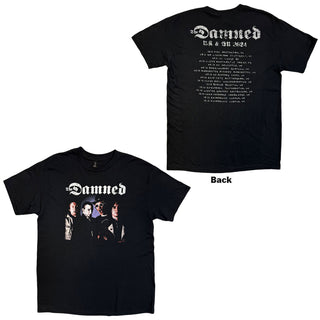 The Damned T-Shirt: Photo UK & EU Tour 24 (Black) (Back Print)  (Ex-Tour)