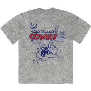 Disney Stone Wash T-Shirt: Donald An American Classic (Grey)