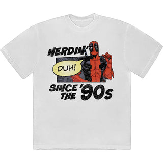 Marvel Comics Unisex T-Shirt: Deadpool Nerdin' Since The '90s