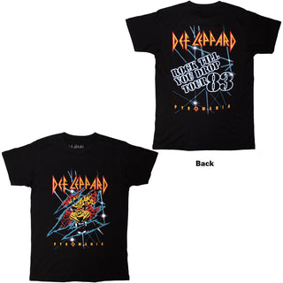 Def Leppard T-Shirt: Rock Till You Drop (Black) (Back Print)