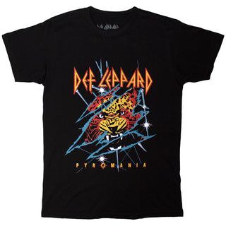 Def Leppard T-Shirt: Rock Till You Drop (Black) (Back Print)