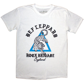 Def Leppard T-Shirt: Rock Brigade (White)